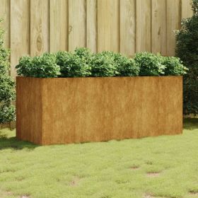 Garden Raised Bed 78.7"x31.5"x31.5" Corten Steel