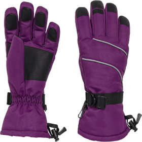 Only Supports Self Pickup  Women's Ski Gloves Waterproof Insulated Snow Gloves With Touch Screen (Option: Purple X Large)
