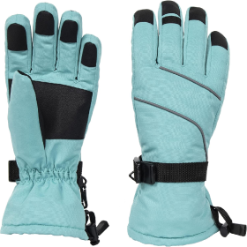 Only Supports Self Pickup  Women's Ski Gloves Waterproof Insulated Snow Gloves With Touch Screen (Option: White X Large)